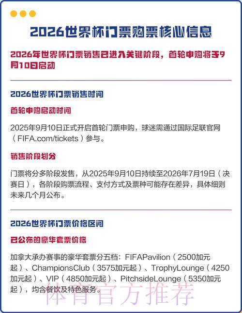 发现2026世界杯官方购票网站的最优选择